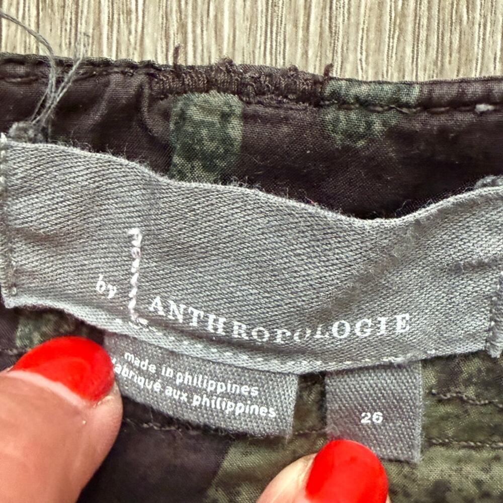 Anthropologie Ripley Utility Cargo Cropped Pant, Floral Camo, women's size 26 - Picture 4 of 6